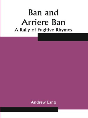 cover image of Ban and Arriere Ban